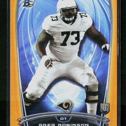 2014 Bowman Greg Robinson #26 Orange 026/299 RC