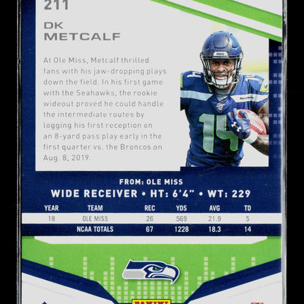 2019 Panini Playoff Football DK Metcalf #211 Goal Line