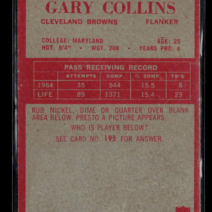 1965 Philadelphia Gary Collins #32