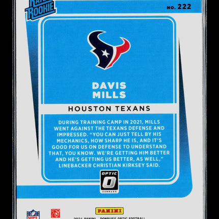 2021 Panini Donruss Optic Davis Mills #222