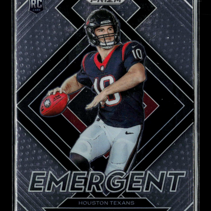2021 Panini Prizm Emergent Davis Mills #E-18 RC