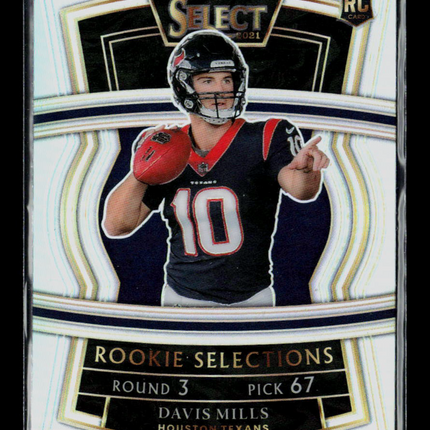 2022 Panini Select Football Davis Mills #RS-25 Prizm Silver RC