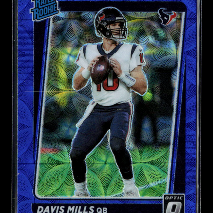 2021 Donruss Optic Davis Mills #222 Blue Scope