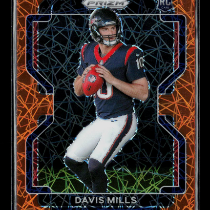 2021 Panini Prizm Davis Mills #352 Orange Lazer