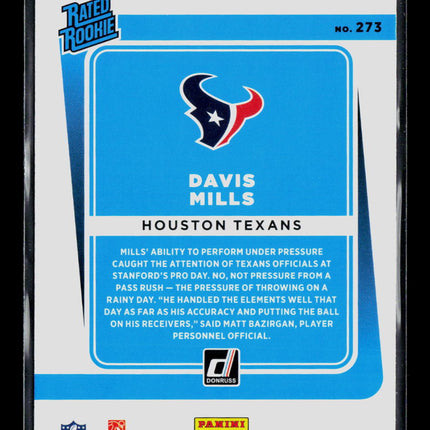 2021 Panini Donruss Davis Mills #273
