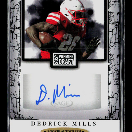 2021 SAGE Premier Draft Dedrick Mills #A42 Auto