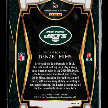 2021 Panini Select Denzel Mims #163 RC Silver