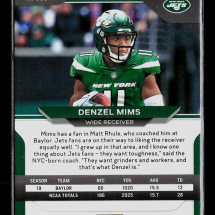 2020 Panini Prizm Denzel Mims #355 RC