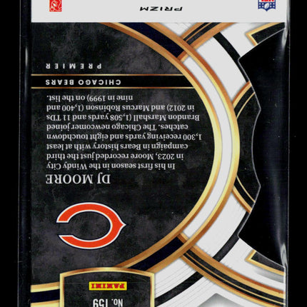 2024 Panini Select DJ Moore #159 Prizm Green Yellow