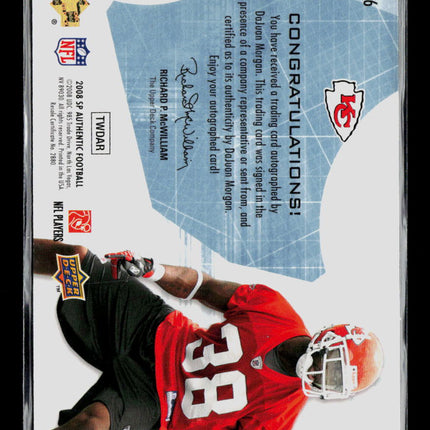 2008 SP Authentic DaJuan Morgan #226 0521/1199 Auto