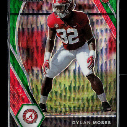 2021 Panini Prizm Draft Picks Dylan Moses #140 Green RC