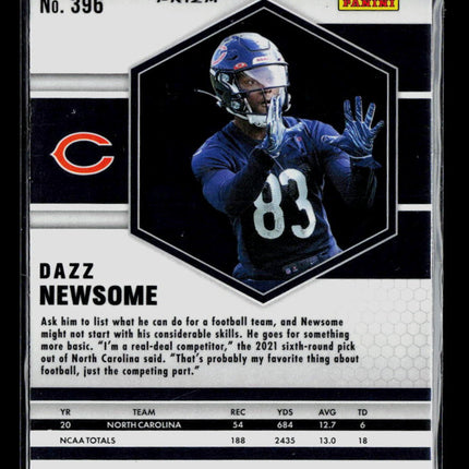 2021 Panini Mosaic Dazz Newsome #396 Yellow RC