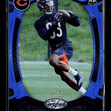 2021 Panini Certified Dazz Newsome #190 Blue RC 57/75