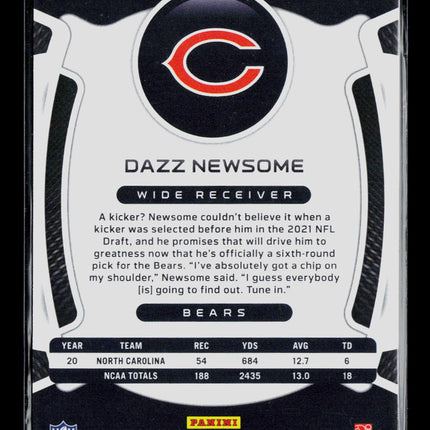 2021 Panini Certified Dazz Newsome #190 Blue RC 57/75