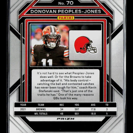 2023 Panini Prizm Donovan Peoples-Jones #70 Blue