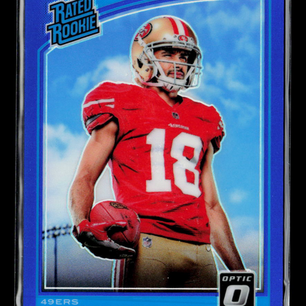 2018 Donruss Optic Dante Pettis #171 Blue /149