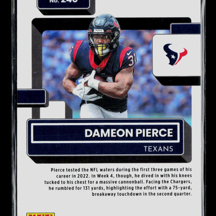 2023 Panini Donruss Optic Dameon Pierce #240 Holo