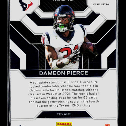 2023 Panini Prizm Emergent Dameon Pierce #E-15 Fast Break RC