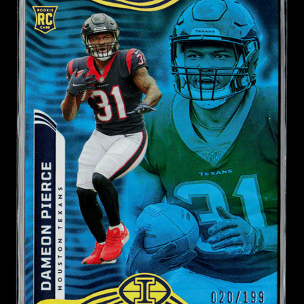 2022 Panini Illusions Dameon Pierce #37 RC 020/199