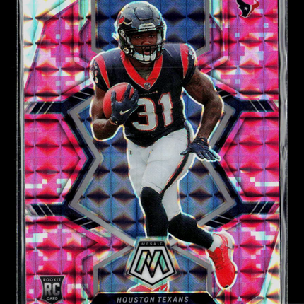 2022 Panini Mosaic Football Dameon Pierce #324 Pink Camo RC