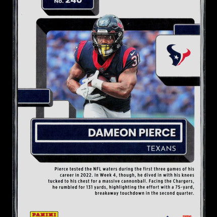 2023 Panini Donruss Optic Football Dameon Pierce #240