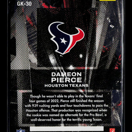 2023 Panini Chronicles Gridiron Kings Dameon Pierce #GK-30 RC