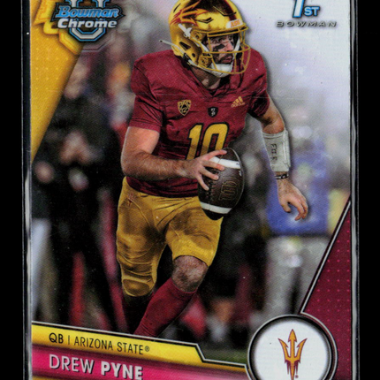 2023 Bowman Chrome University Drew Pyne #37 Refractor