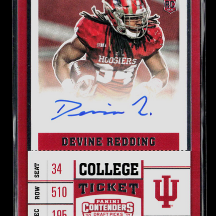 2017 Panini Contenders Draft Picks Devine Redding #255 RC Auto