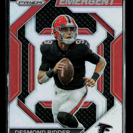 2023 Panini Prizm Emergent Desmond Ridder #H-4 Silver