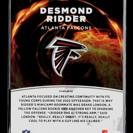 2023 Donruss Optic Red-Hot Rookies Desmond Ridder #RHR-2 Holo