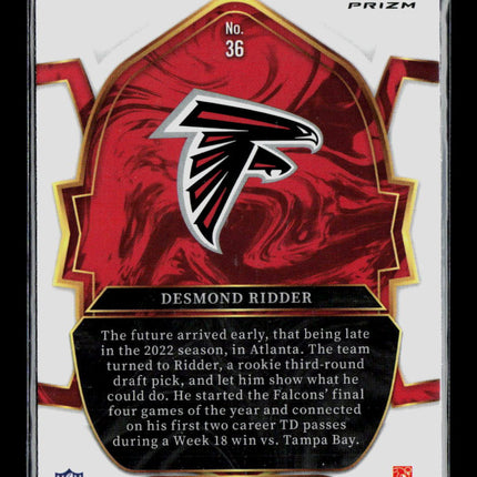 2023 Panini Select Desmond Ridder #36 RC Silver