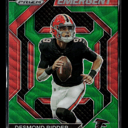 2023 Panini Prizm Emergent Desmond Ridder #H-4 Green