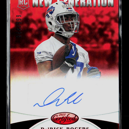 2013 Panini Certified New Generation Da'Rick Rogers #220 944/999 RC Auto