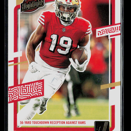 2023 Panini Donruss Highlights Deebo Samuel #H-DS