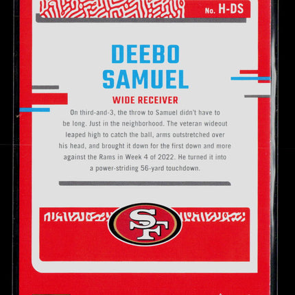 2023 Panini Donruss Highlights Deebo Samuel #H-DS