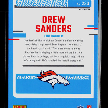 2023 Panini Donruss Optic Drew Sanders #230 Green Hyper