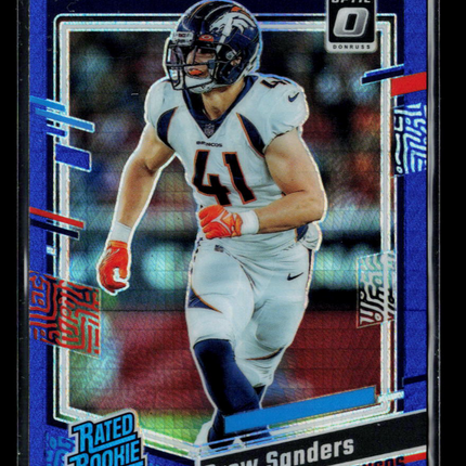 2023 Panini Donruss Optic Drew Sanders #230 Blue