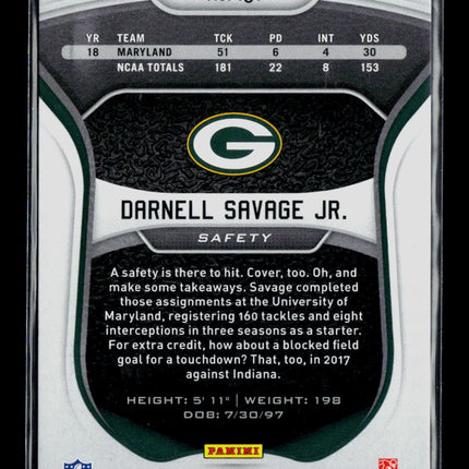 2019 Panini Certified Darnell Savage Jr. #131 RC 168/299