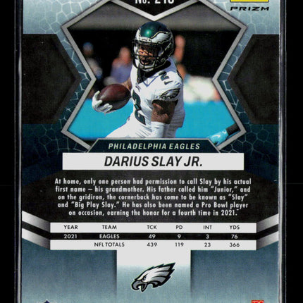 2022 Panini Mosaic Darius Slay Jr. #218 Orange