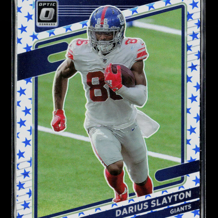 2021 Panini Donruss Optic Football Darius Slayton #13 Blue Stars