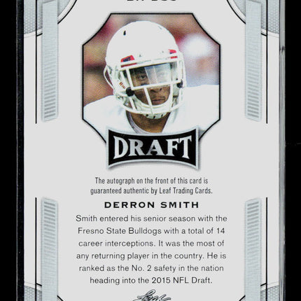 2015 Leaf Draft Derron Smith #BA-DS3 Auto