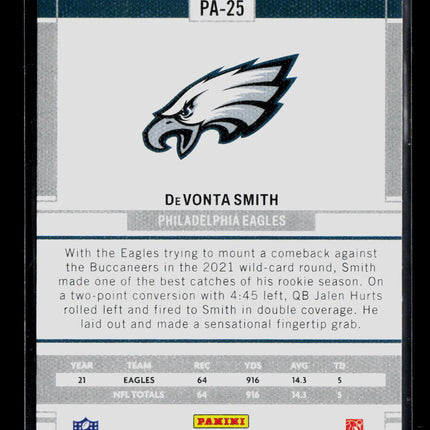 2022 Panini Chronicles Playbook DeVonta Smith #PA-25 RC