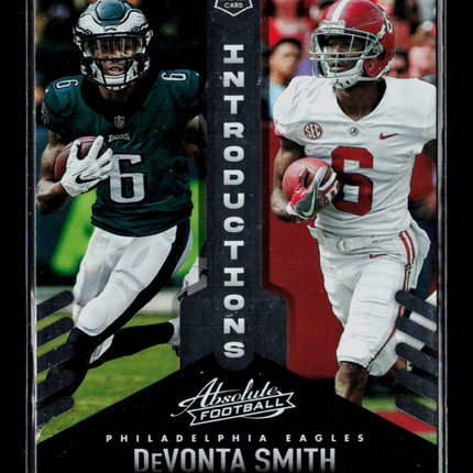 2021 Panini Absolute Football Introductions DeVonta Smith #INT-7 RC