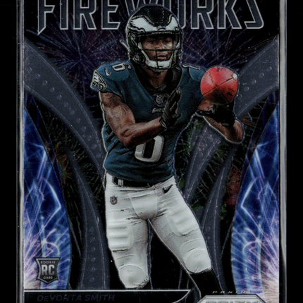 2021 Panini Prizm Fireworks DeVonta Smith #F-12 RC