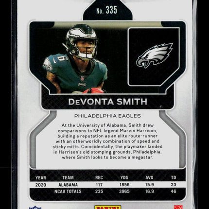 2021 Panini Prizm DeVonta Smith #335 RC