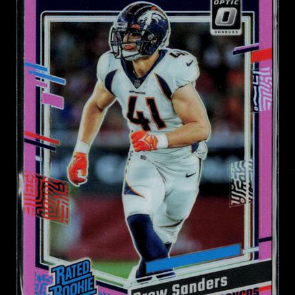 2023 Panini Donruss Optic Drew Sanders #230 Pink