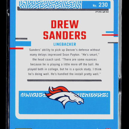 2023 Panini Donruss Optic Drew Sanders #230 Pink