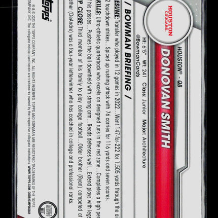 2023 Bowman Chrome University Donovan Smith #178 Shimmer Refractor