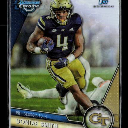 2023 Bowman Chrome University Dontae Smith #94 Refractor