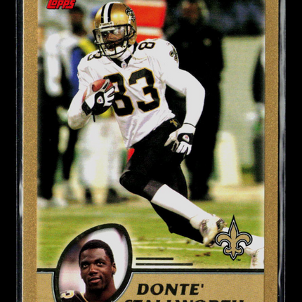 2003 Topps Gold Donte' Stallworth #267 /499